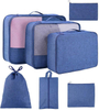 Custom Logo Set 7pcs Duffle Storage Pouch Packing Cube Storage Bag Travel Luggage Organizer Packing Cubes Set