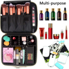 Make Up Cosmetic Case Organizer With Custom Logo White Marble Large Makeup Bag