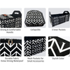 Collapsible Black Driver SUV Compartment Organiser Boot Storage Holder Auto Car Trunk Organizer With Cooler Bag
