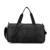 Black Oxford Fabric Hiking Travel Sports Shoe Compartment Duffel Luggage Bags Gym Bag For Women And Men