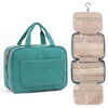 Eco Friendly Suede Travel Organizer Foldable Hanging Toiletry Bag Makeup Container Outdoor Cosmetic Storage Bag