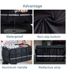 Eco-Friendly Collapsible Back Car Organizer Black Oxford Storage Box Waterproof Drive Auto Car Trunk Organizer