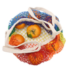 Rainbow Cotton String Shopping Bags Reusable Grocery Mesh Bags Produce Net Bags for Fruit Vegetable Storage