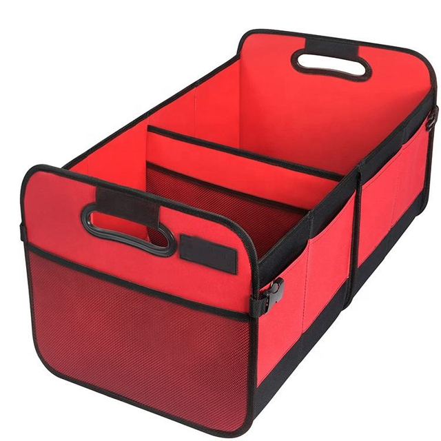 Portable Waterproof Collapsible Cargo SUV Trunk Box Organizer Durable Handles Car Boot Storage Trunk Organizer