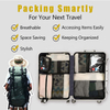Lightweight Compression Cloth Underwear Suitcase Accessories Storage Camping Organizer Set 8 Luggage Packing Cubes