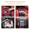 Wholesale Custom PU Leather Automotive Car Document Backseat Storage Organizer Collapsible Car Trunk Hanging Organizer
