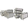 large capacity 4 pack compression luggage suitcase organizer lightweight travel shoes packing cube set