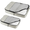 large capacity 4 pack compression luggage suitcase organizer lightweight travel shoes packing cube set