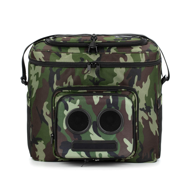 new designer insulated thermal lunch box container electronic cooler bag beach cooler bag with detachable speaker