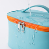 Waterproof PU Makeup Organizer Bag with Zipper Portable Beauty Toiletry Bags for Women Girl