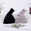 Eco Friendly Mini Portable Wrist Pouch Bag Custom Japanese Knot Cotton Canvas Wrist Strap Bag for Women
