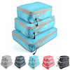 3 Sets Travel Compression Packing Cubes Waterproof Expandable Packing Organizer For Luggage