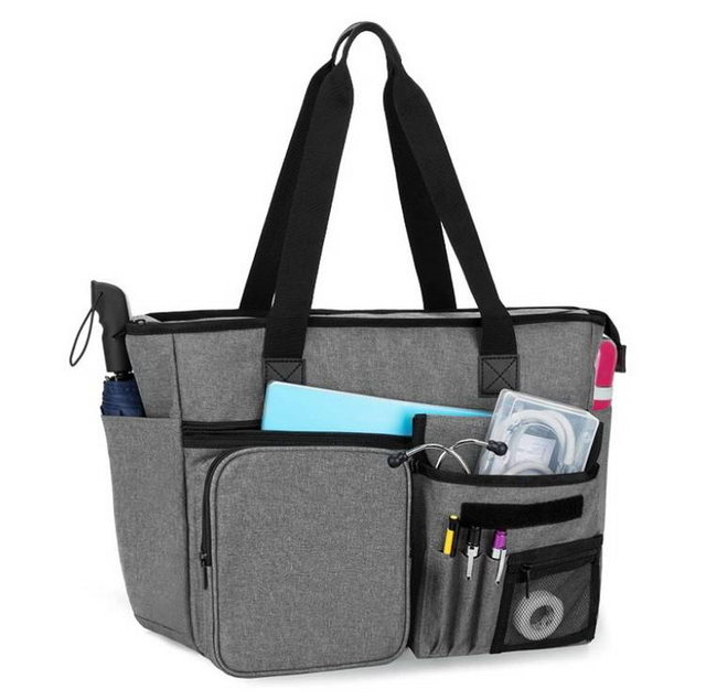 Large Capacity Women Office Work Carry Shoulder Bag Nurse Tote Bag for Work with Padded 15.6 Laptop Sleeve Cheap Wholesale