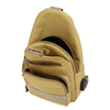 Crossbody Shoulder Bags Sling Bag for Men Outdoor Travel Hiking Daypack Casual Chest Backpack with USB Cable Yellow