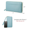 Travel waterproof credit card rfid blocking leather wallet for women