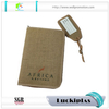Wholesale custom jute linen padfolios/portfolio with ring binder
