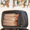 Yellow Checked Women Girls Fashionable Waterproof Makeup Storage Organizer Toiletry Bag Cosmetic Bags With Mesh Pocket