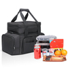 Large Capacity Double Compartment Outdoor Picnic Customized Insulated Lunch Bags Cooler Food Bag Handbag