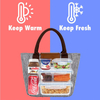 Custom Portable Oxford Aluminium Foil Thermal Insulated Women Cooler Lunch Bag