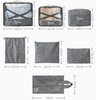 Full Printing 7 Set Stylish Suitcase Organizer Packing Cubes Custom Logo Travel Luggage Organizer Factory Price