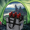 Collapsible Waterproof 6 Bottle Wine Carry Tote Bag Travel Camping Portable Beer Can Bag Small Car Organizer