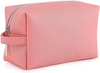 White Travel Custom Logo PU Leather Makeup Storage Organizer Make Up Holder Cosmetic Bags Toiletry Zipper Bag