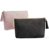 Velvet Cosmetic Bags Or Pouches Black Waterproof Traveling Make Up Bag for Travelling Toiletries