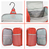 Orange Foldable Hanging Toiletry Bags Makeup Storage Organizer Make Up Holder Cosmetic Bag With Hook In Travel