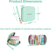 Small Cosmetic Bags Portable Sanitary Napkin Storage Tampons Holder Period Makeup Pouch Bag for Teen Girls