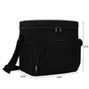 Outdoor Black Custom Logo Insulated Lunch Bag Cooler Thermal Bags For Adult Food And Beer Insulation