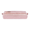 Customized Glitter PU Pencil Case Office Ladies Daily Pen Bag Small Size Ziplock Pouch Bag