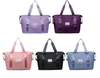 Large Expandable Women Men Travel Duffle Sport Shoulder Bag Foldable Overnight Duffel Bag Tote with Wet Pocket