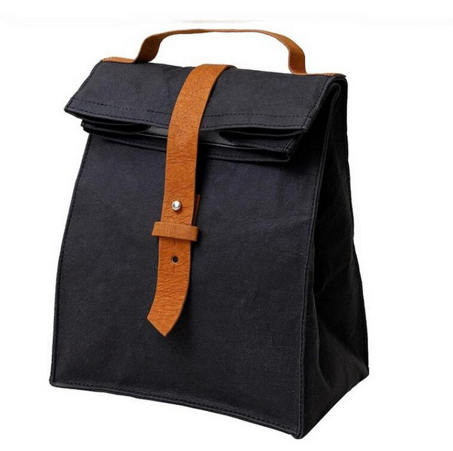 Portable Reusable Paper Insulated Food Lunch Bag Tote Sustainable Quality Lunch Bag Cooler Cold Thermal Bags