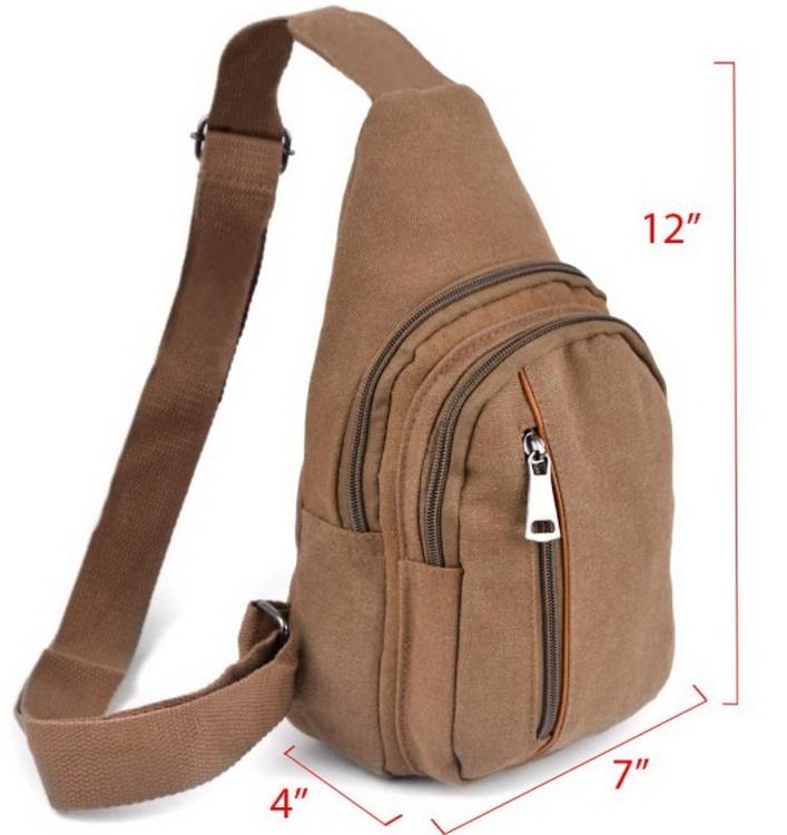 New High-quality Chest Bag Messenger Bag Canvas Sling Shoulder Chest Daypack for Women Men Colleges
