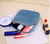 Premium Portable Velvet Women Travel Cosmetic Makeup Pouch Zipper Make Up Organizer Toiletry Storage Bag for Ladies