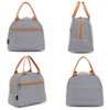 Wholesale Striped Custom Pincic School Kids Women Men Travel Sport Fish Cooler Bag Insulated Handbag Tote Lunch Bag