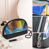 Custom Multi-color Water Resistant Holographic Laser PVC PU Makeup Bag Set