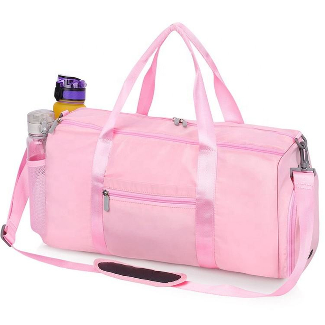 35L Large Sport Gym Bag For Woman Waterproof Travel Carry On Bag Overnight Workout Girl Dance Bag With Dry And Wet Separation