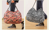 Stylish Folding Tote Design Washable Lightweight Grocery Bags Eco Friendly Nylon Reusable Shopping Bag Large Foldable