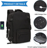 Gym Sport Travel Bag with Luggage Strap Large Custom Business Anti Theft Black Cooler Backpack Insulated Waterproof