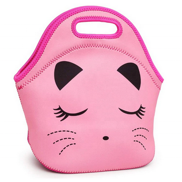 Wholesale Lunch Tote Reusable Insulated Neoprene Lunch Bags Travel Picnic Food Box Thermal Neoprene Lunch Bag for Kids