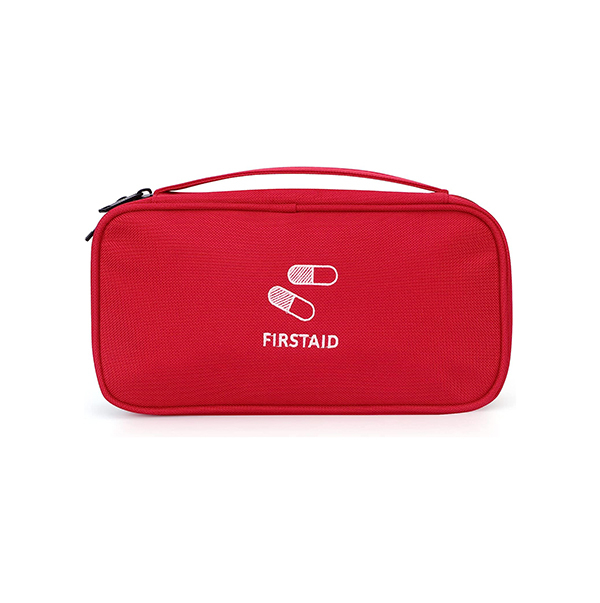 Empty First Aid Bag Red First Aid Bag Empty Portable Medical Organizer Bag for Traveling Camping Hiking Home Office Red