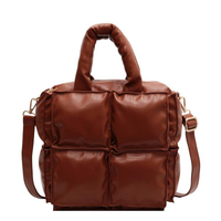 Quilted Puffer Tote Bag with Large Capacity