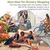 Reusable Shopping Grocery Bags Compact Heavy Duty Grocery Bags with 35lbs Weight Capacity Folding Shopping Bag