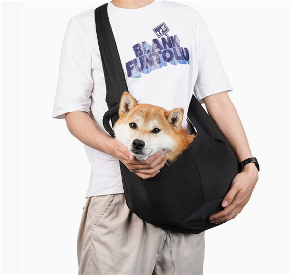 Cute Small Dog Sling Cat Carrier Adjustable Strap Hands Free Reversible Pet Puppy Travel Bag Backpack for Outdoor Travel