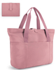 Foldable Zipper Tote Bag for Women Large Shoulder Bag Top Handle Handbag for Travel And Work