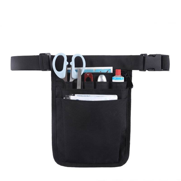 Factory Customization Professional Use Waist Bag for Nurses Hair Stylists & Technicians Zipper Closure in Polyester Fabric