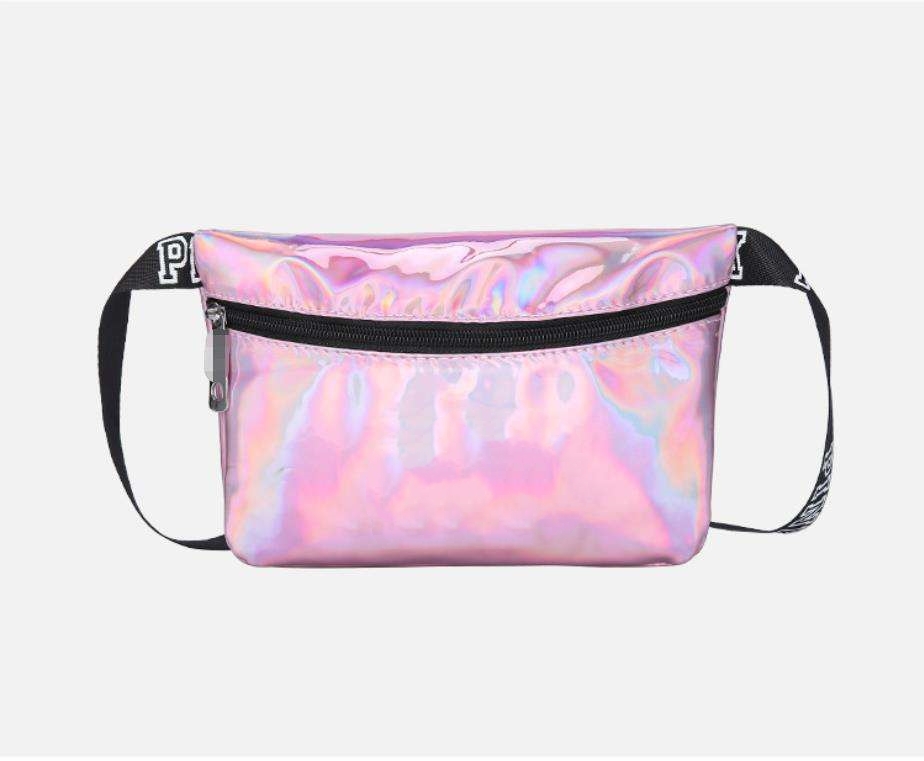 Pink Holographic PU Laser Waist Bag Wholesale Product Details
