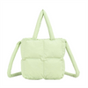 Hot Quilted Puffer Handbag for Women Large Cotton Cloth Bag Pattern Light Weight Lady Tote Bag Design
