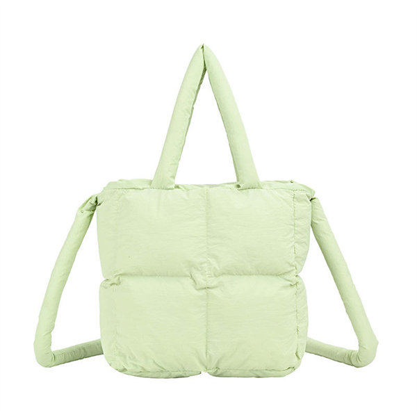 Hot Quilted Puffer Handbag for Women Large Cotton Cloth Bag Pattern Light Weight Lady Tote Bag Design
